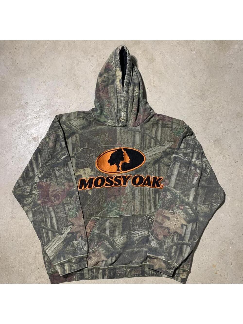Vintage Y2K Mossy Oak Break-Up Infinity Camo Hoodie Mens XL Hunting